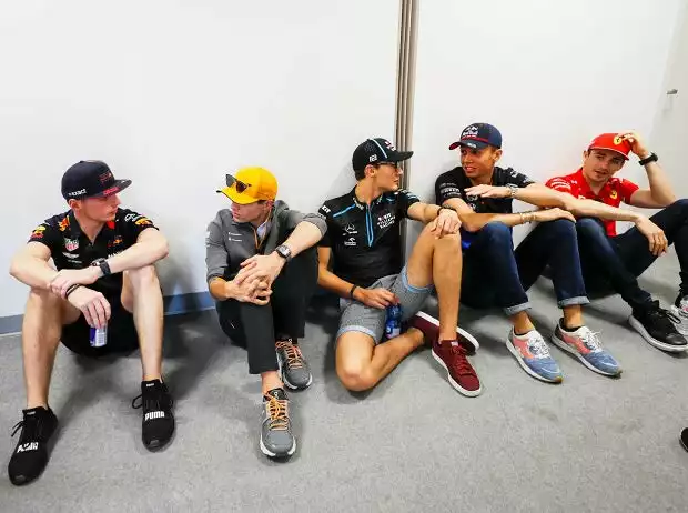 Titel-Bild zur News: Max Verstappen, Lando Norris, George Russell, Alexander Albon, Charles Leclerc