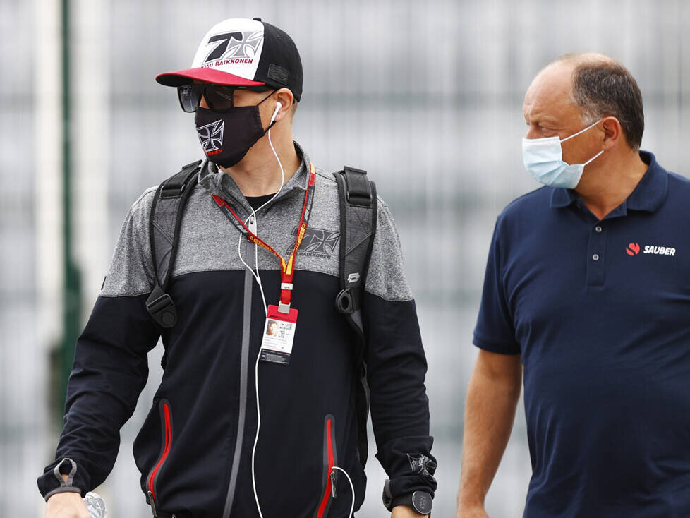 Kimi Räikkönen und Frederic Vasseur