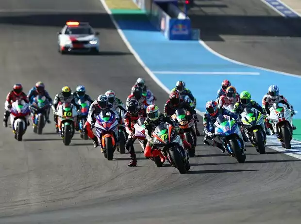 Start zum MotoE-Rennen in Jerez 2020 Titel-Bild zur News: Start zum MotoE-Rennen in Jerez 2020