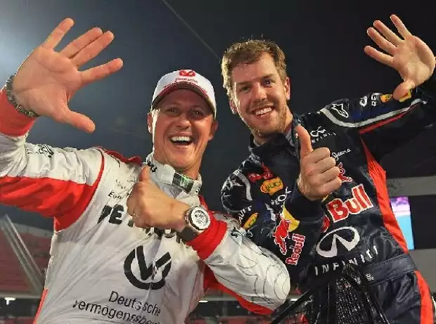 Michael Schumacher, Sebastian Vettel Titel-Bild zur News: Michael Schumacher, Sebastian Vettel