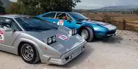 Lamborghini Jarama GTS und einem Countach 25° Anniversario bei Modena Cento D'Ore 2020