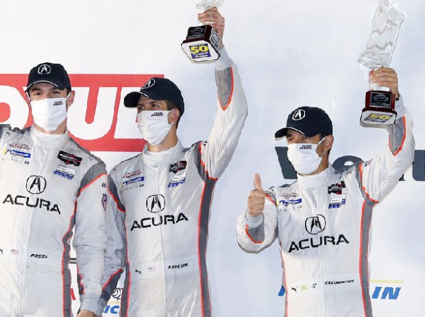 Alexander Rossi, Ricky Taylor, Helio Castroneves Alexander Rossi, Ricky Taylor, Helio Castroneves