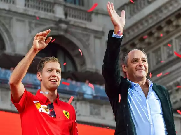 Sebastian Vettel, Gerhard Berger Titel-Bild zur News: Sebastian Vettel, Gerhard Berger