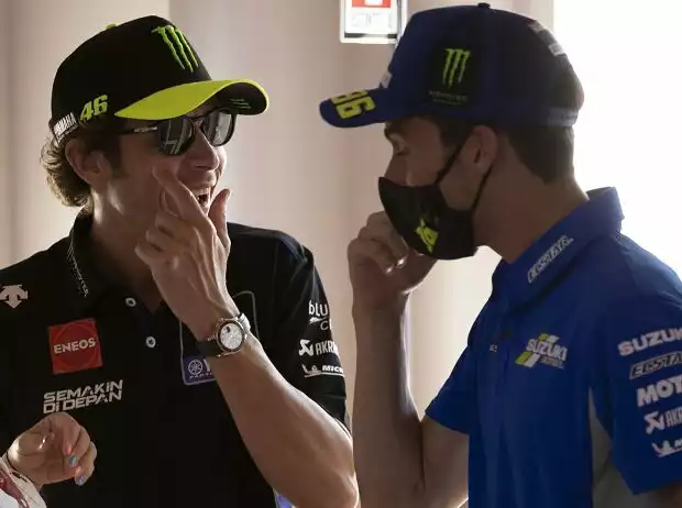 Joan Mir, Valentino Rossi Titel-Bild zur News: Joan Mir, Valentino Rossi