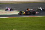 Max Verstappen (Red Bull), George Russell (Williams) und Lance Stroll (Racing Point) 