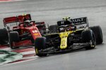 Esteban Ocon (Renault) und Charles Leclerc (Ferrari) 