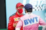 Sebastian Vettel (Ferrari) und Sergio Perez (Racing Point) 