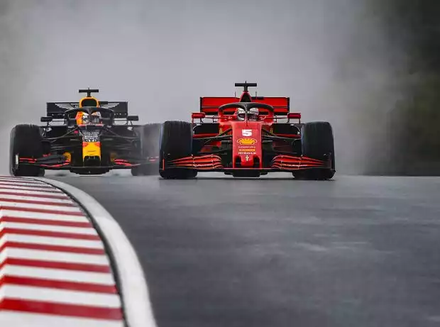 Sebastian Vettel, Max Verstappen Titel-Bild zur News: Sebastian Vettel, Max Verstappen
