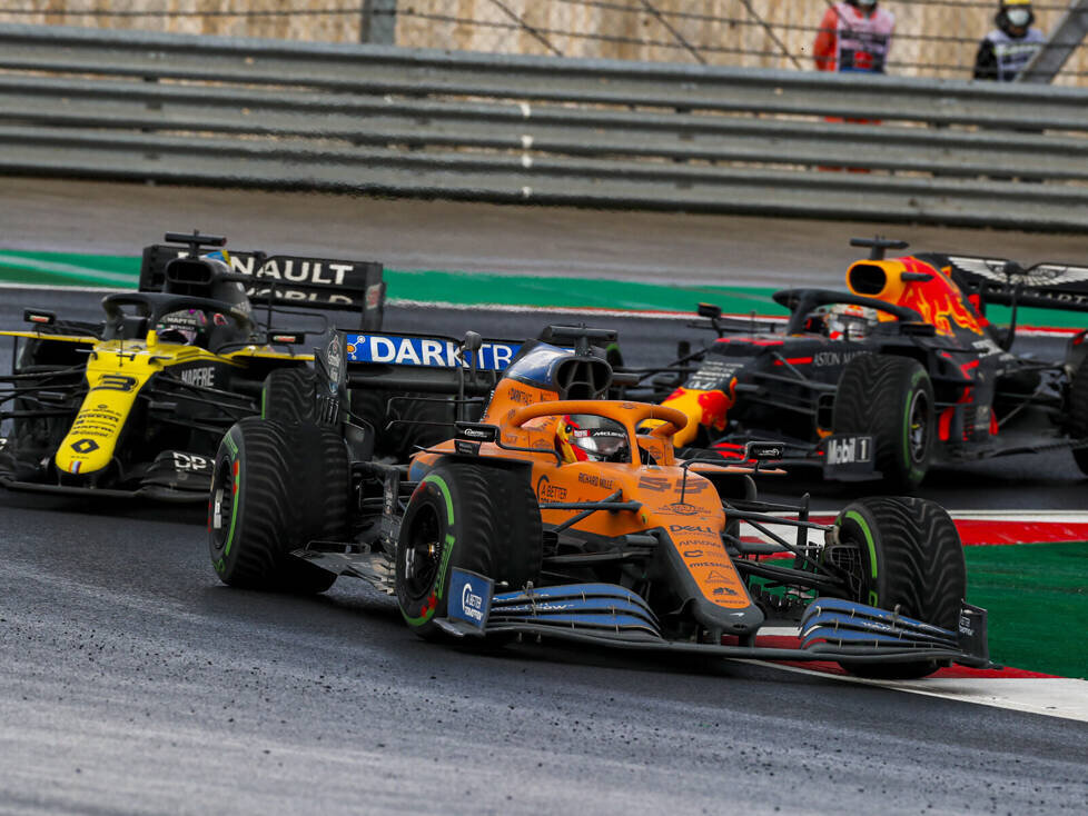 Carlos Sainz, Daniel Ricciardo, Max Verstappen