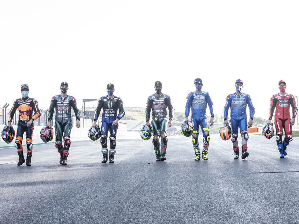 Alex Rins, Andrea Dovizioso, Brad Binder, Fabio Quartararo, Franco Morbidelli, Joan Mir, Maverick Vinales