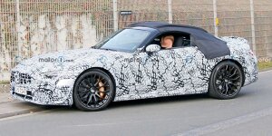 Neuer Mercedes-AMG SL zeigt seine rundlichere Karosserie