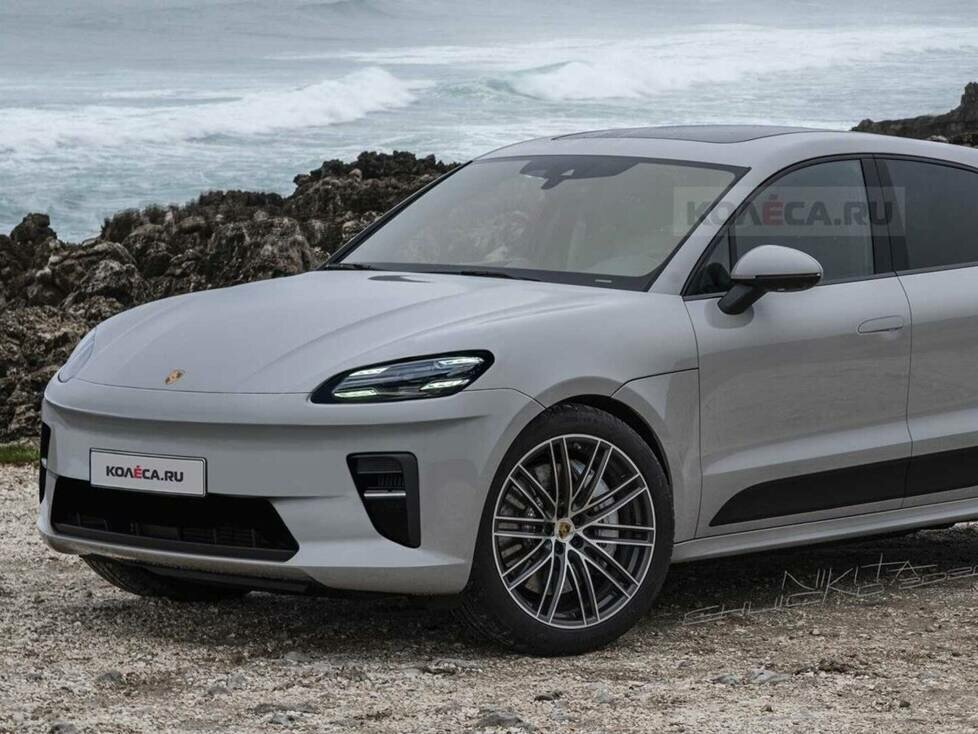 2022 Porsche Macan Electric Rendering basierend auf Ton-Modell