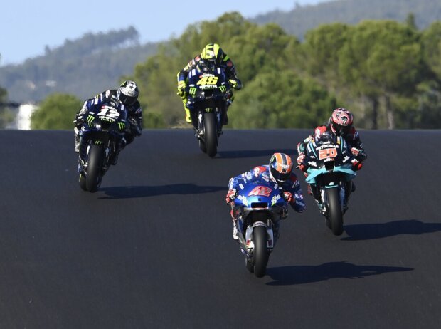 Alex Rins, Fabio Quartararo, Maverick Vinales, Valentino Rossi Alex Rins, Fabio Quartararo, Maverick Vinales, Valentino Rossi
