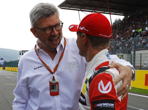 Mick Schumacher, Ross Brawn Mick Schumacher, Ross Brawn