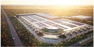 Tesla Gigafactory in Berlin-Grünheide: Bei dem Bau geht es zügig voran