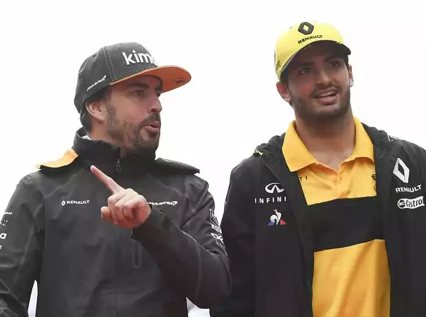 Titel-Bild zur News: Fernando Alonso, Carlos Sainz