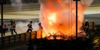 Bild zum Inhalt: Schwerer Feuer-Unfall von Grosjean: Cockpitschutz Halo als Lebensretter