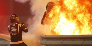 Grosjean im Feuer: Wartezeit "fühlte sich wie eine Ewigkeit an"