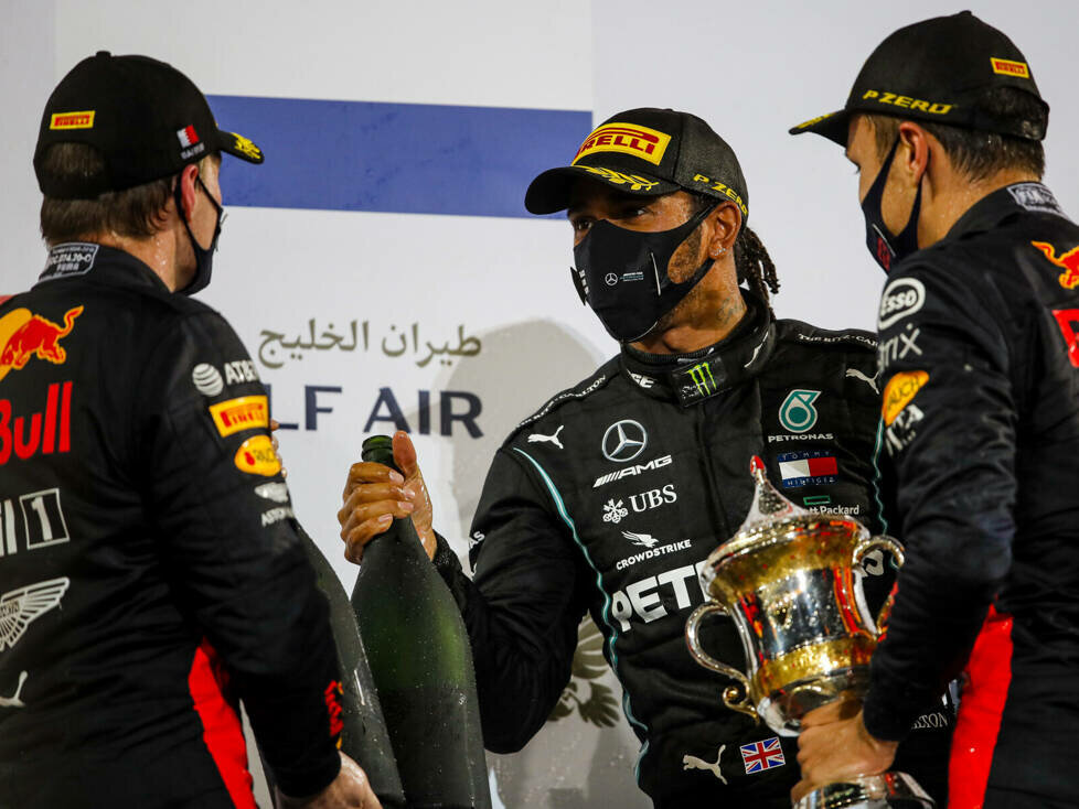 Max Verstappen, Lewis Hamilton, Alexander Albon