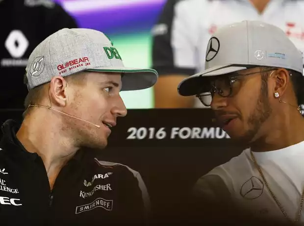 Nico Hülkenberg, Lewis Hamilton Titel-Bild zur News: Nico Hülkenberg, Lewis Hamilton