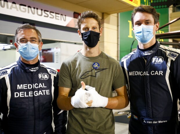 Romain Grosjean, Alan van der Merwe Romain Grosjean, Alan van der Merwe