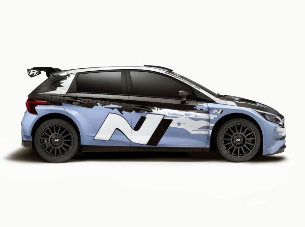 Seitenansicht des Hyundai i20 N Rally2 Seitenansicht des Hyundai i20 N Rally2