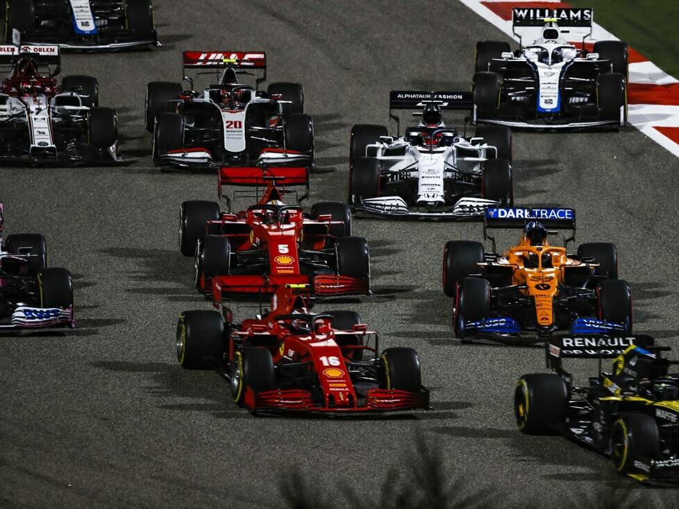 Daniel Ricciardo, Charles Leclerc, Carlos Sainz, Sebastian Vettel, Daniil Kwjat, Kevin Magnussen, Nicholas Latifi