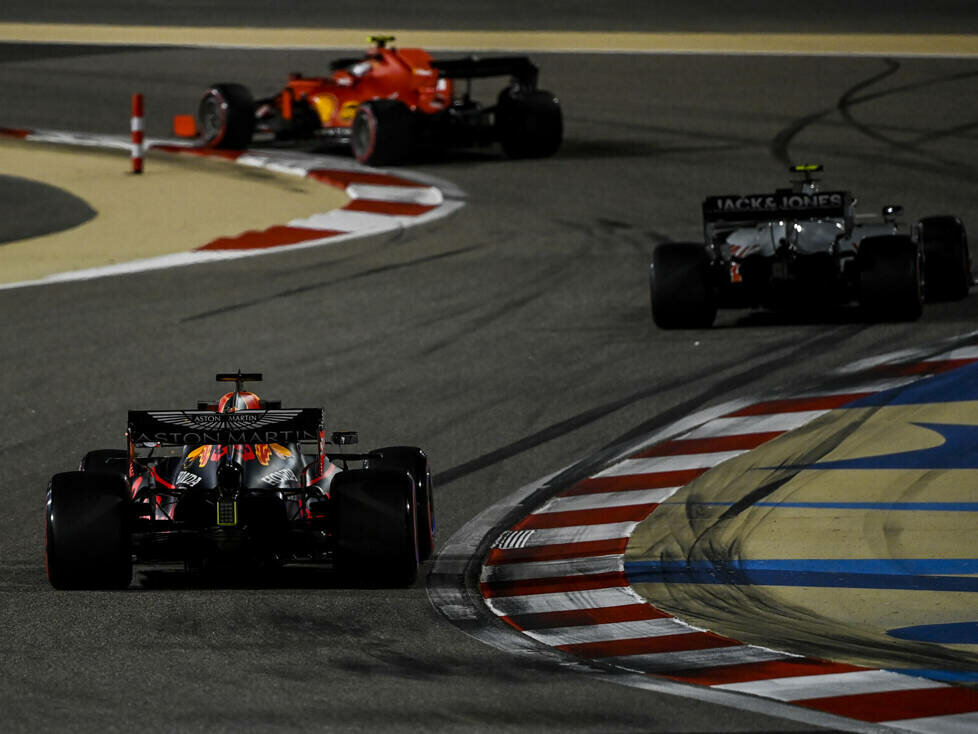 Charles Leclerc, Kevin Magnussen, Max Verstappen