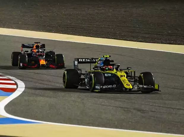 Titel-Bild zur News: Esteban Ocon, Max Verstappen, Valtteri Bottas