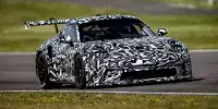 Bild zum Inhalt: Porsche 911 GT3 Cup (992): Erste getarnte Testfahrten