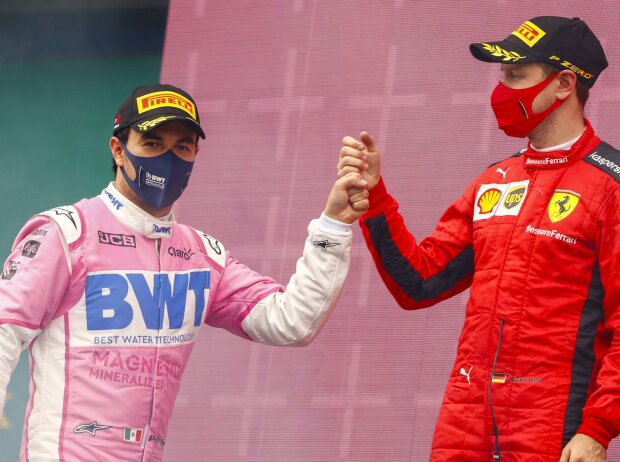 Sebastian Vettel, Sergio Perez Sebastian Vettel, Sergio Perez