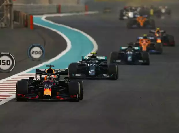 Max Verstappen, Valtteri Bottas, Lewis Hamilton, Lando Norris Titel-Bild zur News: Max Verstappen, Valtteri Bottas, Lewis Hamilton, Lando Norris