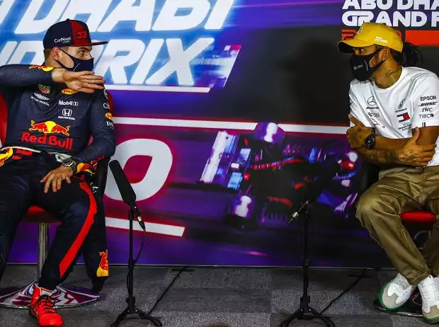 Max Verstappen, Lewis Hamilton Titel-Bild zur News: Max Verstappen, Lewis Hamilton
