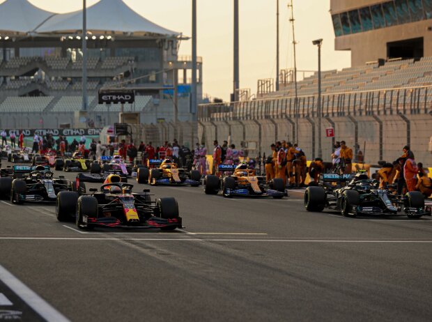 Titel-Bild zur News: Max Verstappen, Valtteri Bottas, Lewis Hamilton, Lando Norris