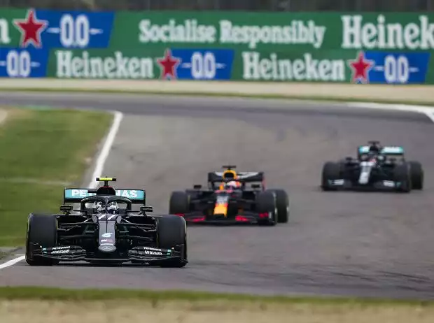 Valtteri Bottas, Max Verstappen, Lewis Hamilton Titel-Bild zur News: Valtteri Bottas, Max Verstappen, Lewis Hamilton