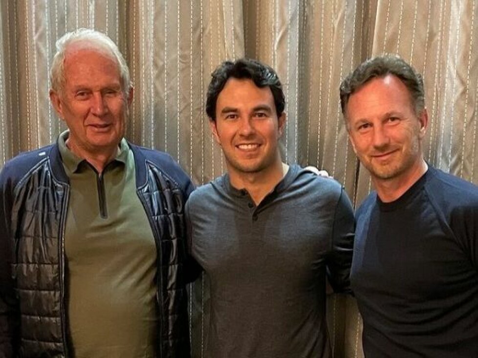 Helmut Marko, Sergio Perez, Christian Horner