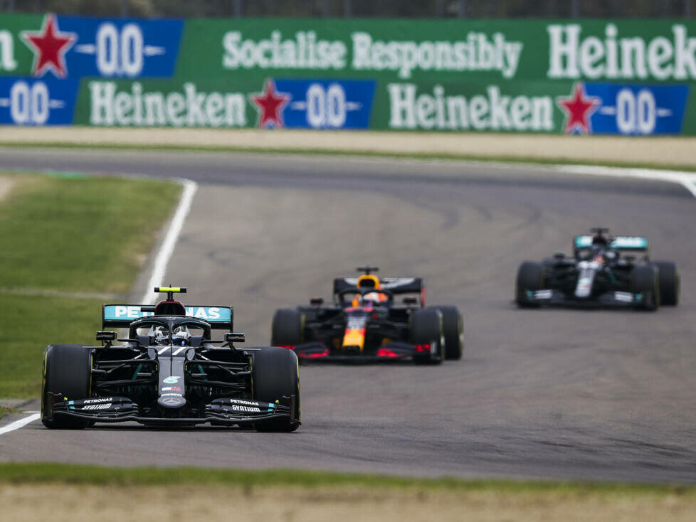 Valtteri Bottas, Max Verstappen, Lewis Hamilton