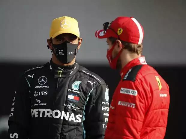 Titel-Bild zur News: Lewis Hamilton, Sebastian Vettel