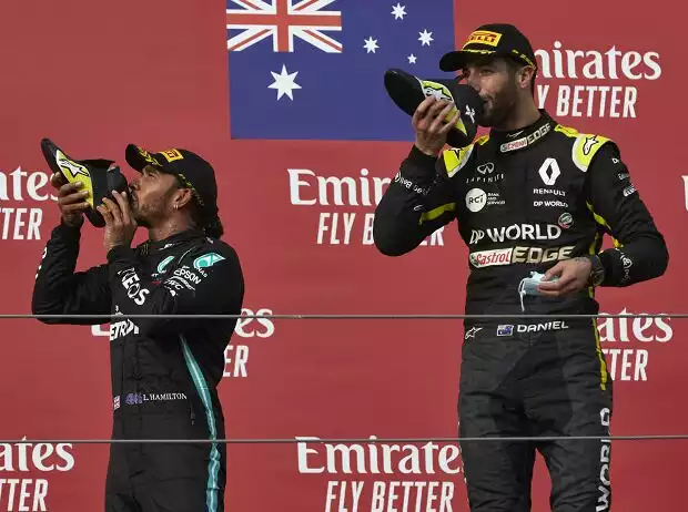 Lewis Hamilton, Daniel Ricciardo Titel-Bild zur News: Lewis Hamilton, Daniel Ricciardo