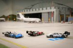 Die drei Volkswagen ID.R am Airport Knuffingen