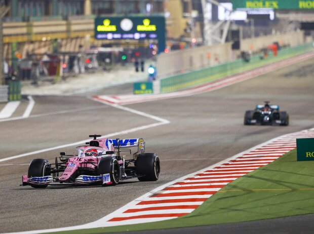 Sergio Perez, George Russell