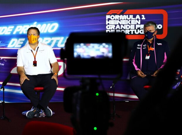Franz Tost, Zak Brown, Otmar Szafnauer Franz Tost, Zak Brown, Otmar Szafnauer