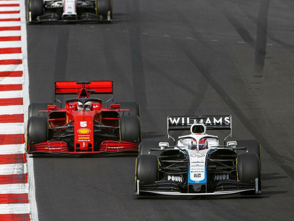 George Russell, Sebastian Vettel, Antonio Giovinazzi