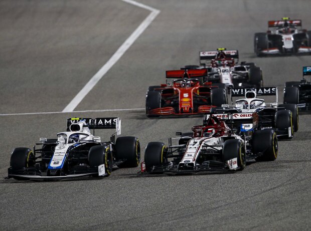 Nicholas Latifi, Kimi Räikkönen, George Russell, Sebastian Vettel, Valtteri Bottas, Antonio Giovinazzi, Kevin Magnussen Nicholas Latifi, Kimi Räikkönen, George Russell, Sebastian Vettel, Valtteri Bottas, Antonio Giovinazzi, Kevin Magnussen