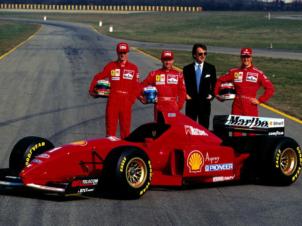 Nicola Larini, Luca di Montezemolo, Michael Schumacher