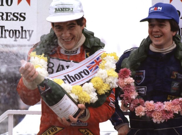 Titel-Bild zur News: Ayrton Senna, Martin Brundle