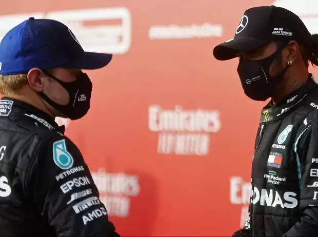Titel-Bild zur News: Valtteri Bottas, Lewis Hamilton