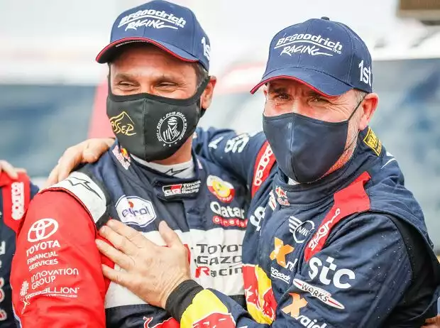 Nasser Al-Attiyah, Stephane Peterhansel Titel-Bild zur News: Nasser Al-Attiyah, Stephane Peterhansel