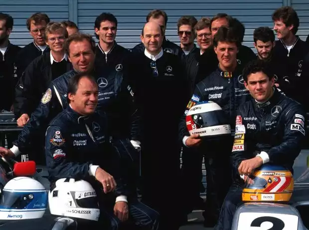 Karl Wendlinger, Michael Schumacher, Peter Sauber Titel-Bild zur News: Karl Wendlinger, Michael Schumacher, Peter Sauber