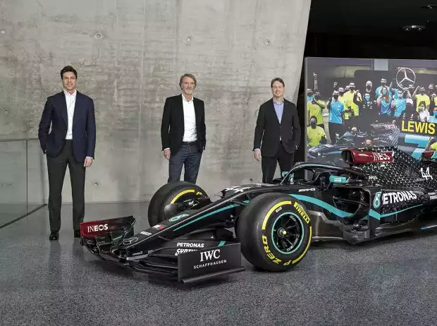 Toto Wolff, Jim Ratcliffe, Ola Källenius Titel-Bild zur News: Toto Wolff, Jim Ratcliffe, Ola Källenius